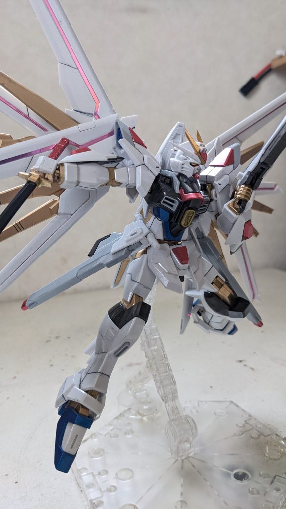 マイティーストライクフリーダムガンダム（パール、メタリック塗装)–4枚目/制作者：やすぴー