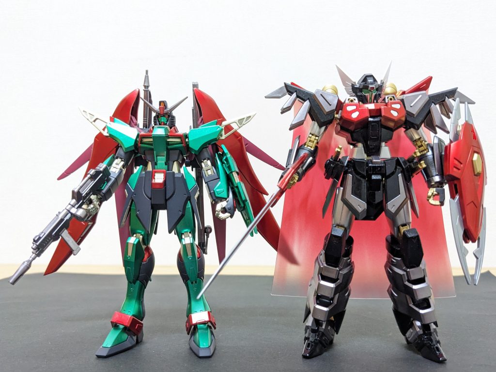 マジンガーZ対デビルマン😁このツーショットがやってみたくて作ったと言っても過言ではない😆!!昭和男児魂、爆アゲです✊!!