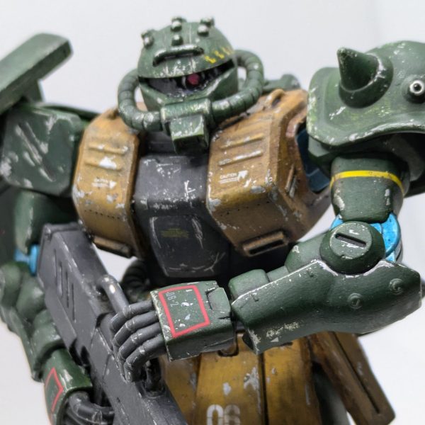 ザク２改をザクリアルタイプカラー風に仕上げる