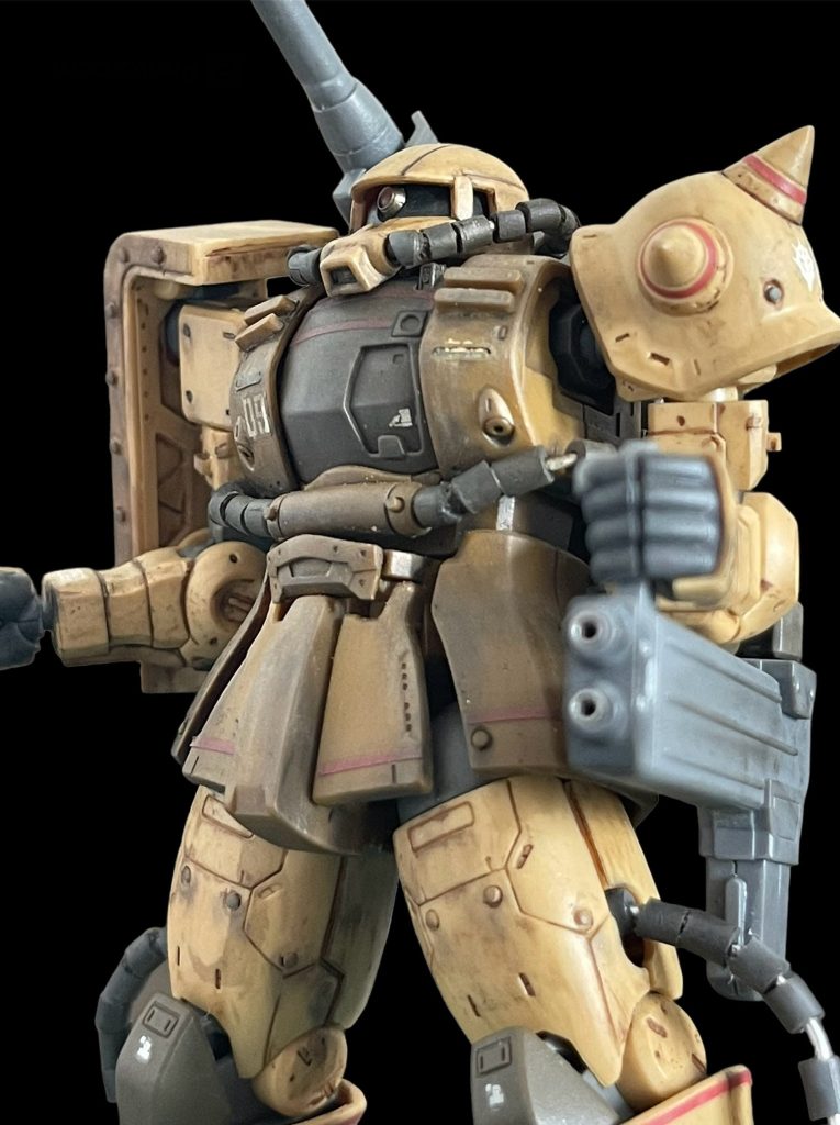 動力パイプもランナーを切り出し、穴を開けて作成しました（恥ずかしいくらい雑な作りですが…）