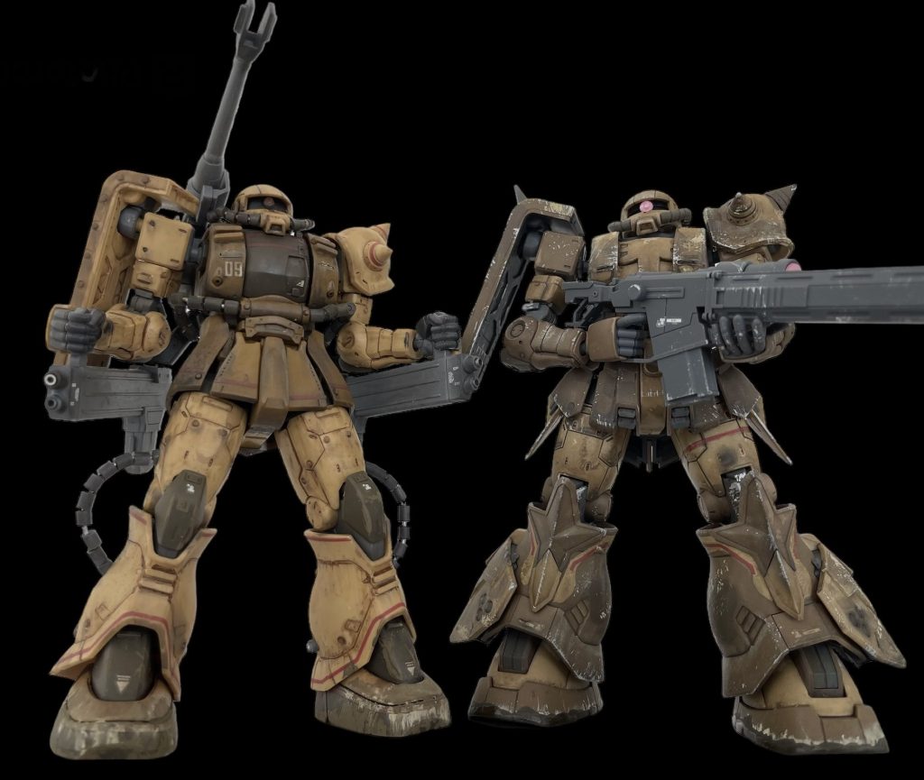 以前作成した高機動型ザク（ウォルド機）と