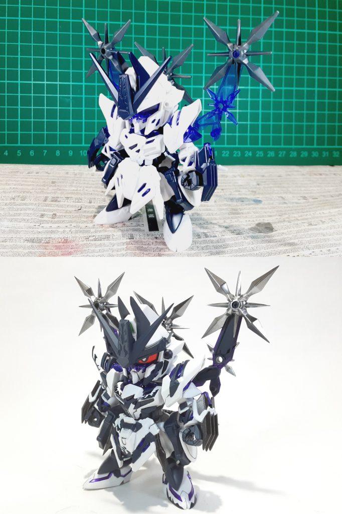 塗装前との比較加工は全体のシャープ化、肉抜き処理を施してます