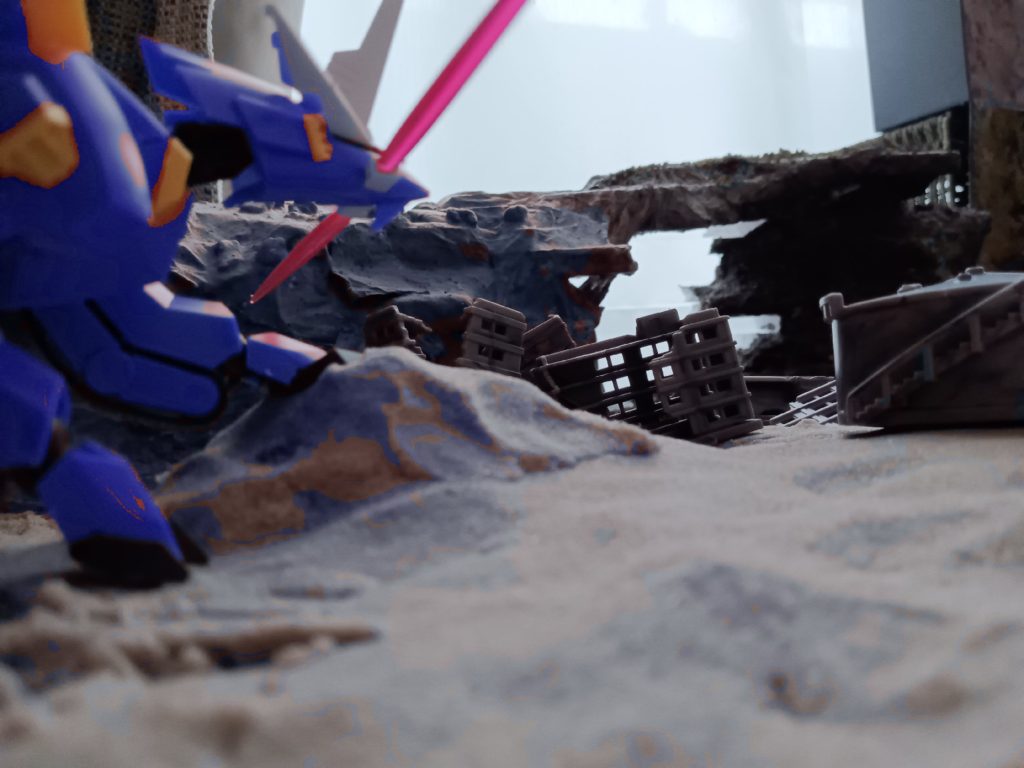 廃墟の戦闘！–3枚目/制作者：プラモ・ダイアリー