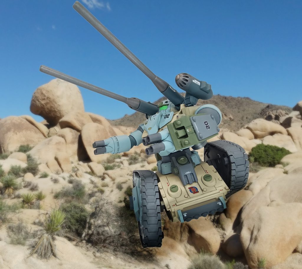 悪路もゆうゆう走破可能にDSOBLK優秀だ〜ついでに上半身も90度回せるように改造。