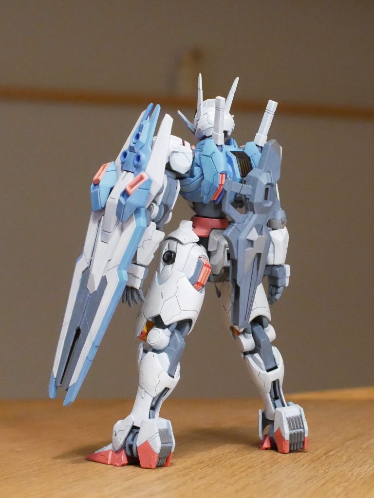 HGガンダムエアリアル(ディテール改修、筆塗り全塗装–4枚目/制作者:たま