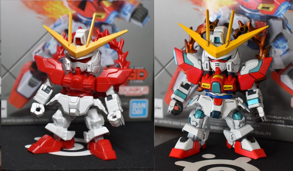 素組みとの比較写真。最後まで閲覧ありがとうございました。