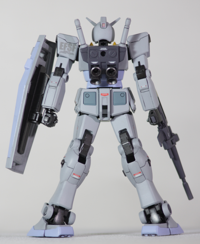 フラッシュハイダーに当たる部分はプラ棒プラパイプで置き換え。ライフルが一番手間かけてますね。塗装はG3の基本的な塗り分けをベースに襟首部のみ黄橙色でアクセント。