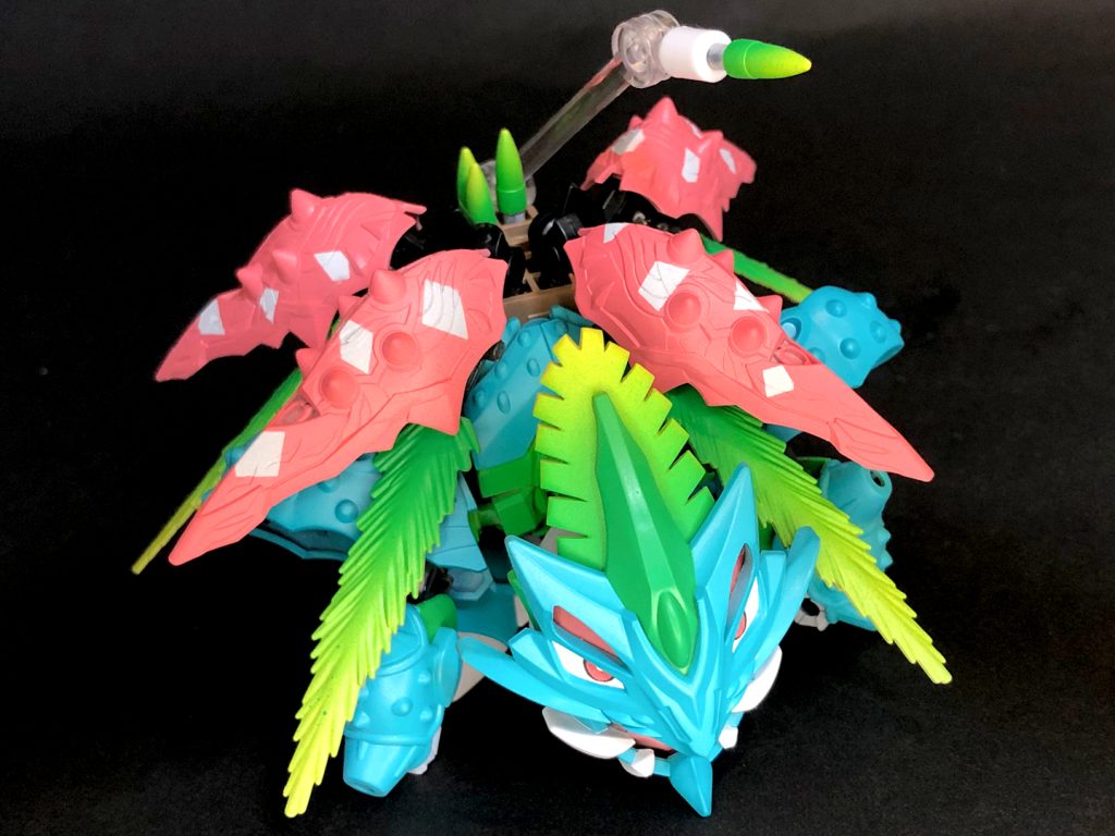 「やどりぎのたね」!!背中に装備したミサイルパーツを発射!