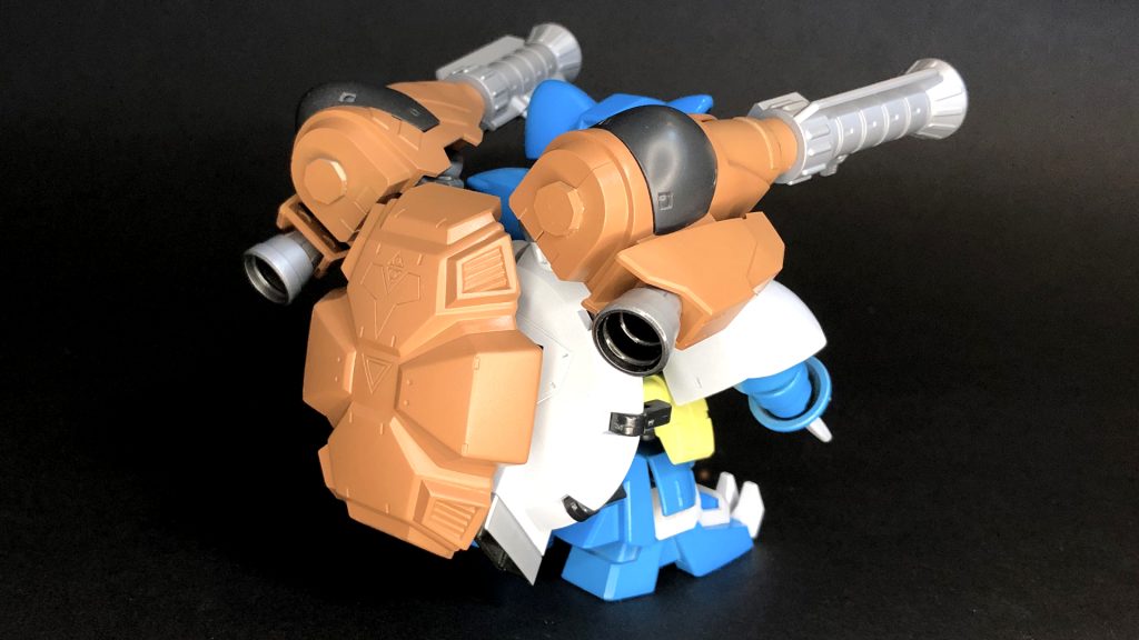 バックショット甲羅部分にGP02の盾を使用甲羅としてのポテンシャルある!と信じていましたが見事面白く活躍してくれました!