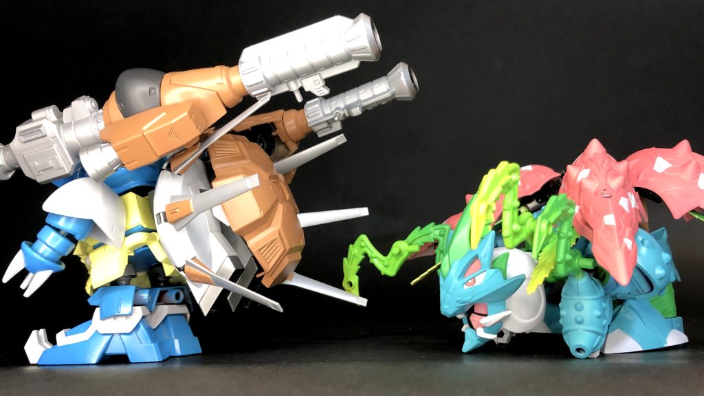 一緒に制作したフシギバナとダイマックスバトル!!
