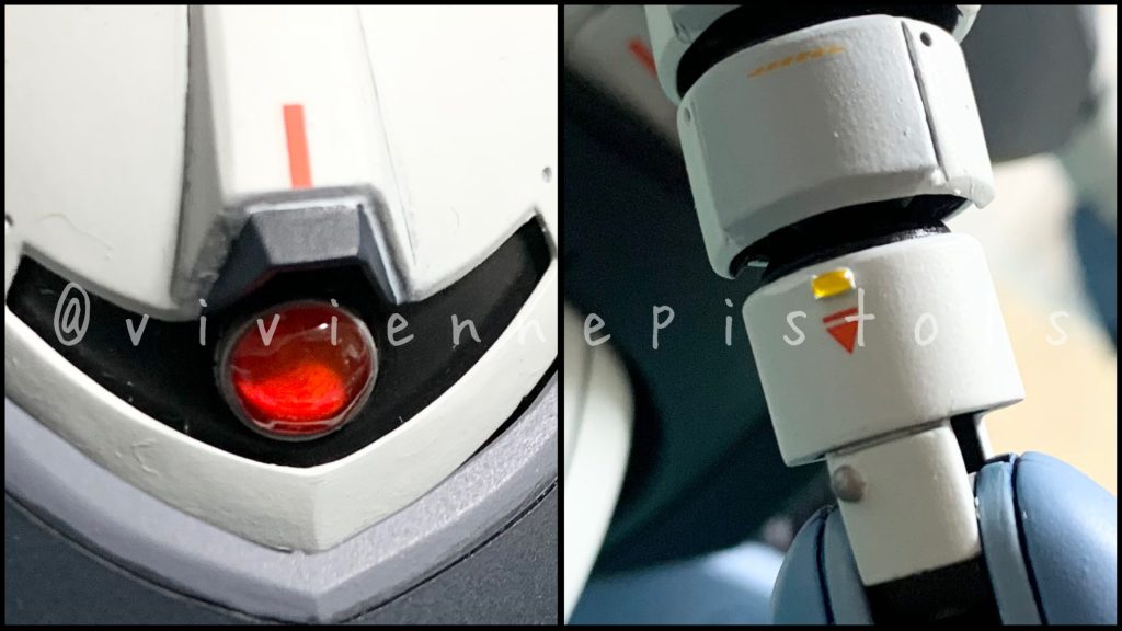 モノアイ、ポイント部分にはレジンでコーティングをしました。 