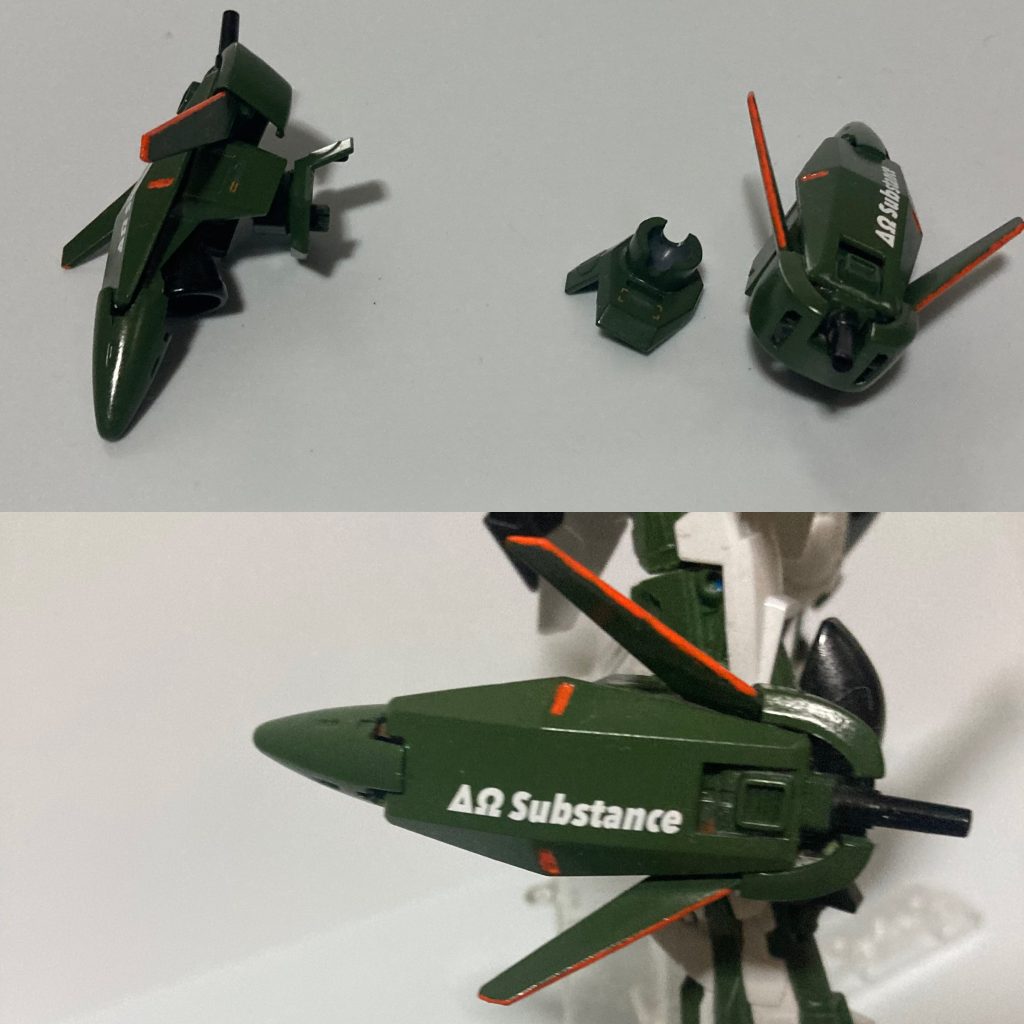 また両脚部に可動式スラスターを追加しました。盾の役割の他、前方に銃口があるので射撃も可能です。ご覧いただきありがとうございました〜