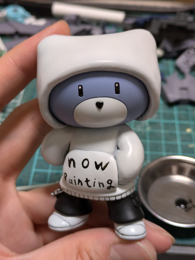 インク模様を塗る前の状態これで完成にするか迷ってたけどさすがに地味すぎるよなって事で頑張ってもよう入れました