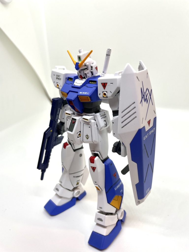 缶スプレー青ライトブルー関節軍艦色武器ティターンズブルー2デカールからのつや消しスプレー！筆塗り部分塗装です！