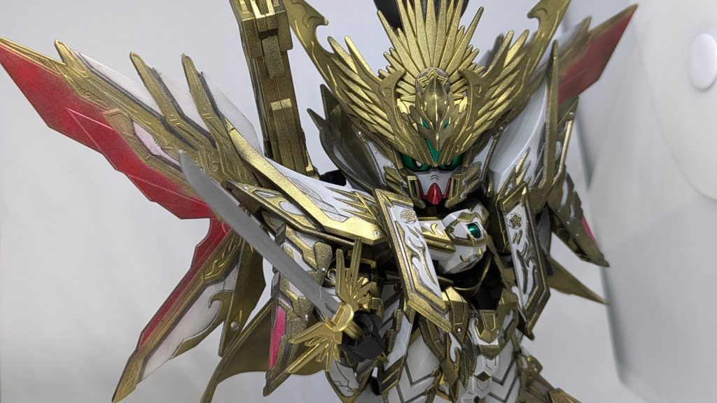 と、単純な信長エピオンの豪華版かと思いきやギミックが満載な一品でした。割と満足度が高いSDでした。が、まだまだ粗が目立つのが丸わかりなのがちょっと悔いが残ります。まだまだ修練が足りぬ。