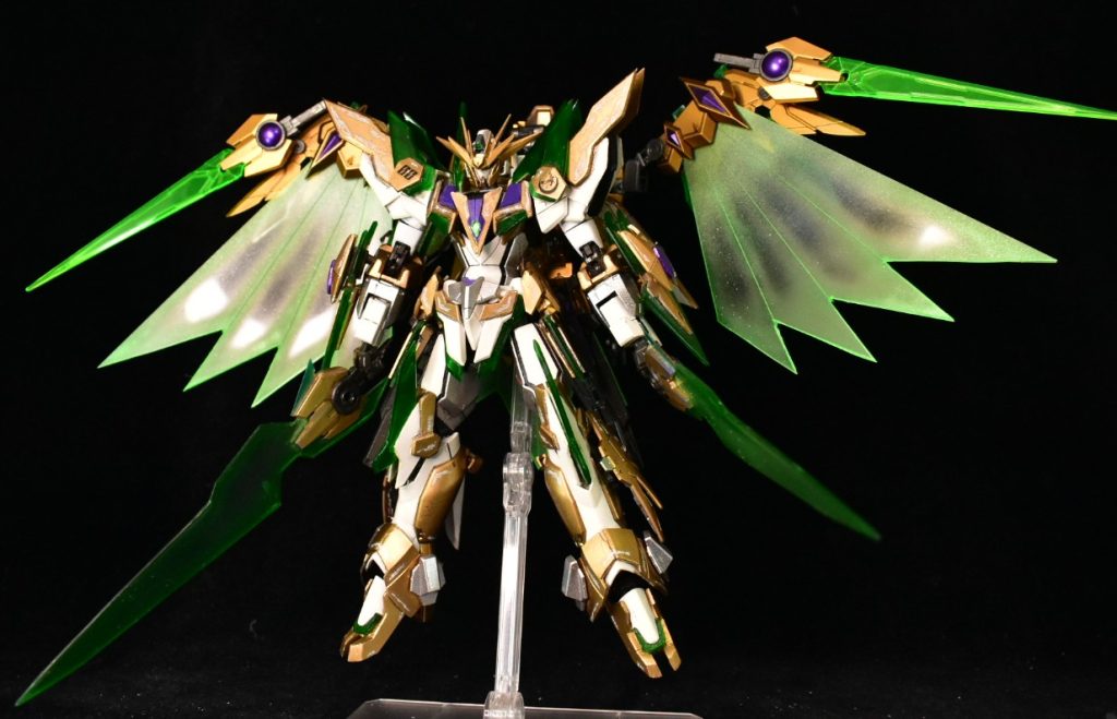 正面から　背中がめちゃくちゃ重たいので自立はほぼ不可能バックパック側にスタンド穴を増設してます今回始めてスマホから投稿するのでちょっと見苦しいかも 