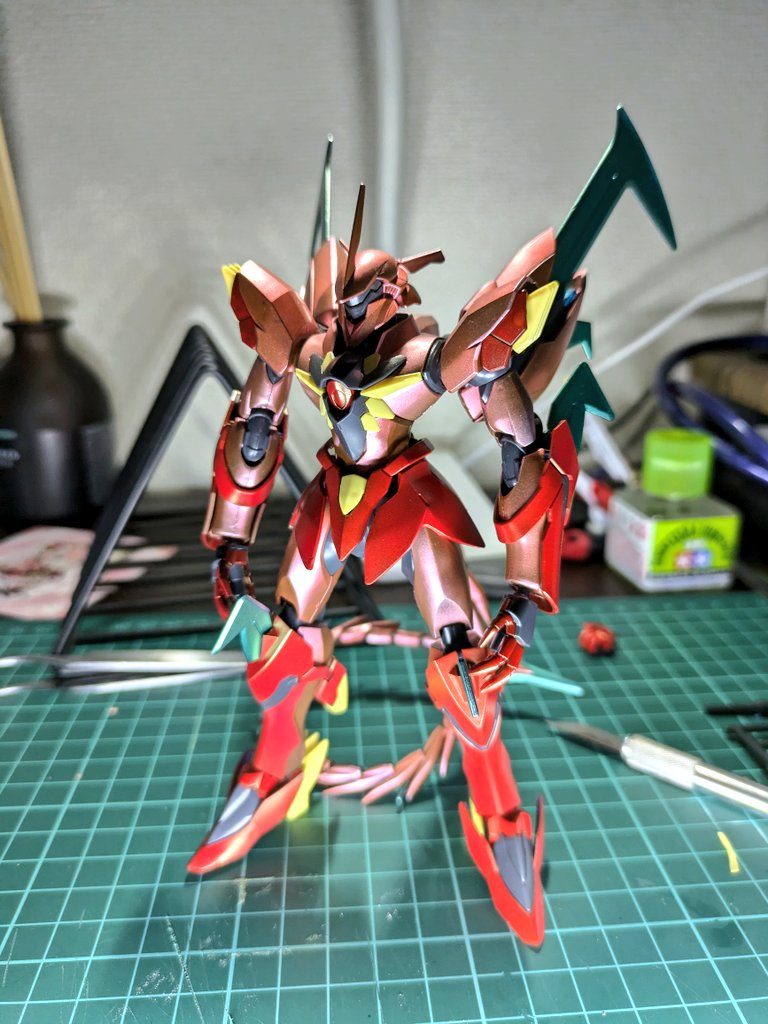 胴体もメタリックじゃなくてレッドで行くけばよかったと反省(´๑•_•๑)