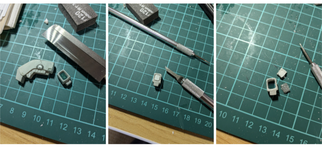 メインカメラを後ろからくり抜くのがいちばん大変な作業でした。