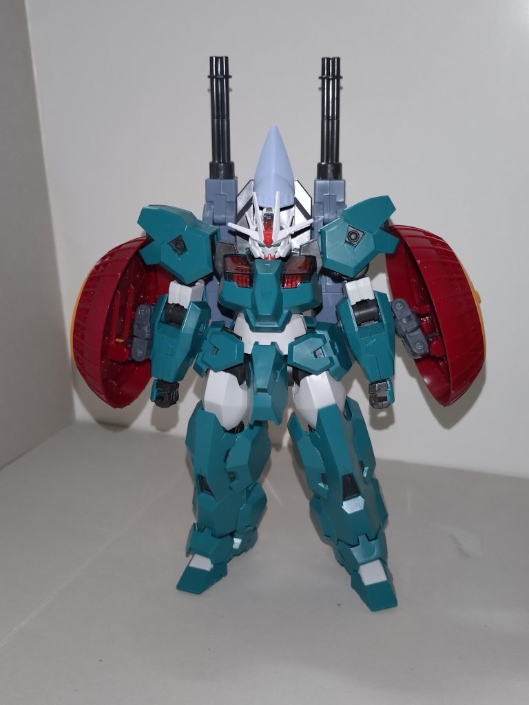 【概要】EDM-102GP / ルブリスウルイリスMorfonicaのギター担当・桐ヶ谷透子が制作したルブリスウル・ヴェールを、もともと図体が大きく中距離支援機向けであるガンダムルブリスウルの特性を活かす形で再改造した姿。イリスとは菖蒲を意味する仏語。