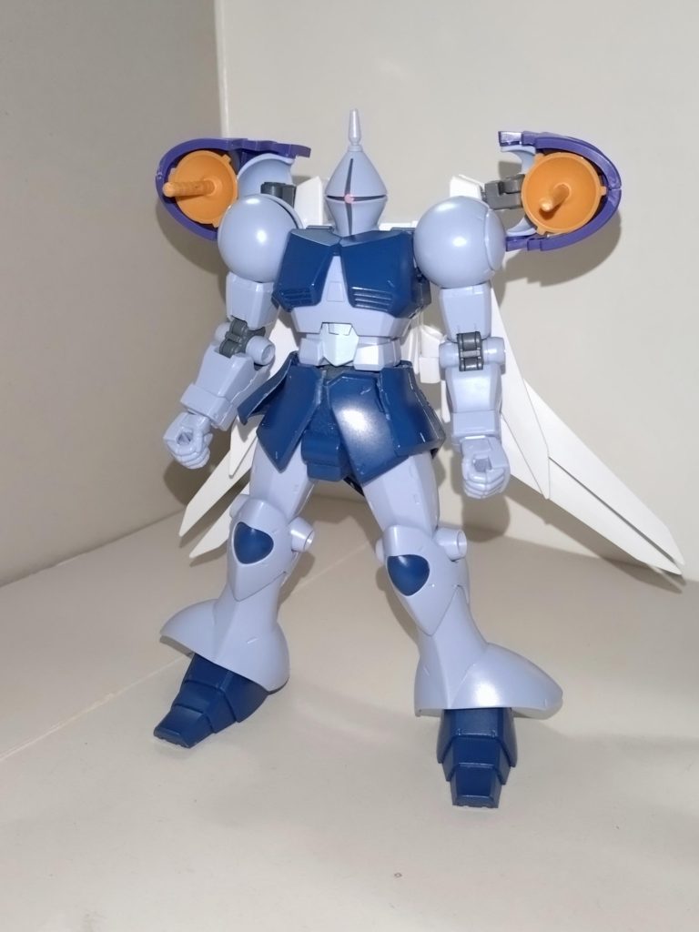 【概要】MSZ-002A+FXZ-10 / ギャラクティックギャン Poppin'Partyのギター担当・花園たえが制作したギャンは、飛行能力を持たないため空中戦で分が悪い状態が続いていた。その上、過日のガンプラバトルで、組んでいた大和麻弥のティックバランが、修復不可能なレベルまで破損したため、ギャン自体にフライトユニットを追加する必要性に迫られる。