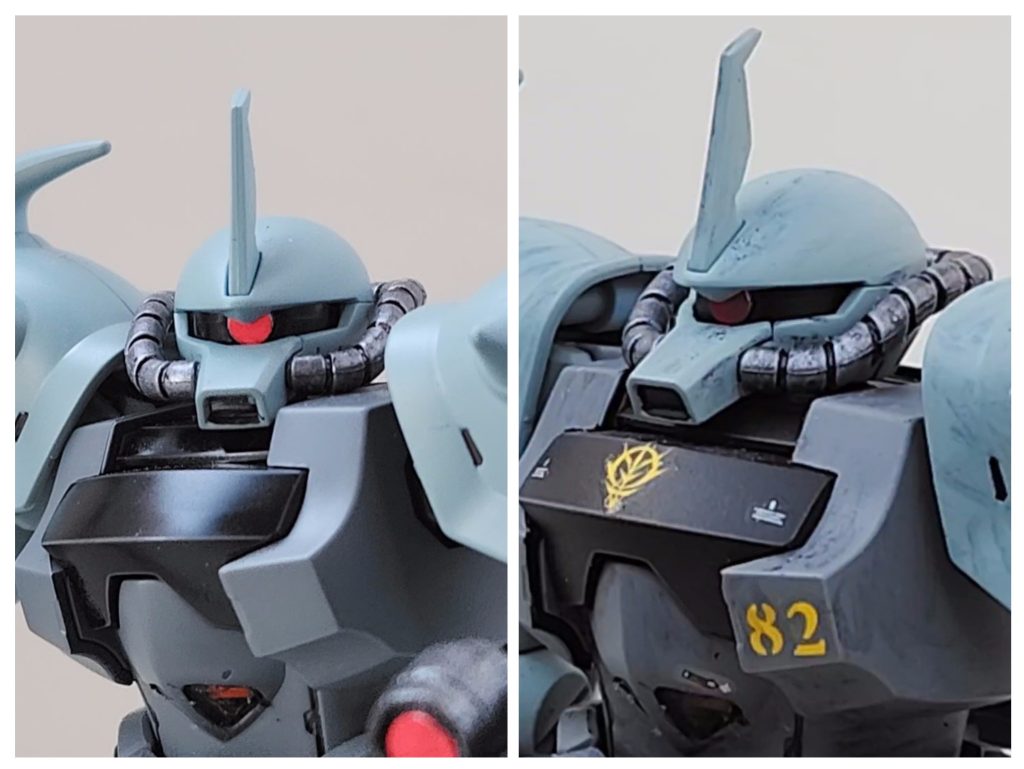 デカールとウェザリング有り無しです