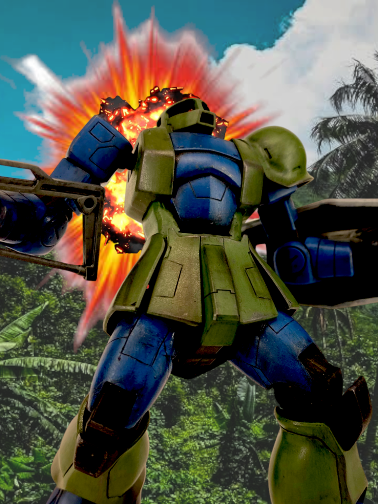 初見プレイヤーのトラウマ『61式戦車ニ撃破サレルノ図』 今回は以上です!シンプルな改造ですが、ゲーム版に則ったモールド等を再現できたかと思います。今後も少しジオニックフロントの機体を作ろうかと思っているので、また見ていただけると嬉しいです☺