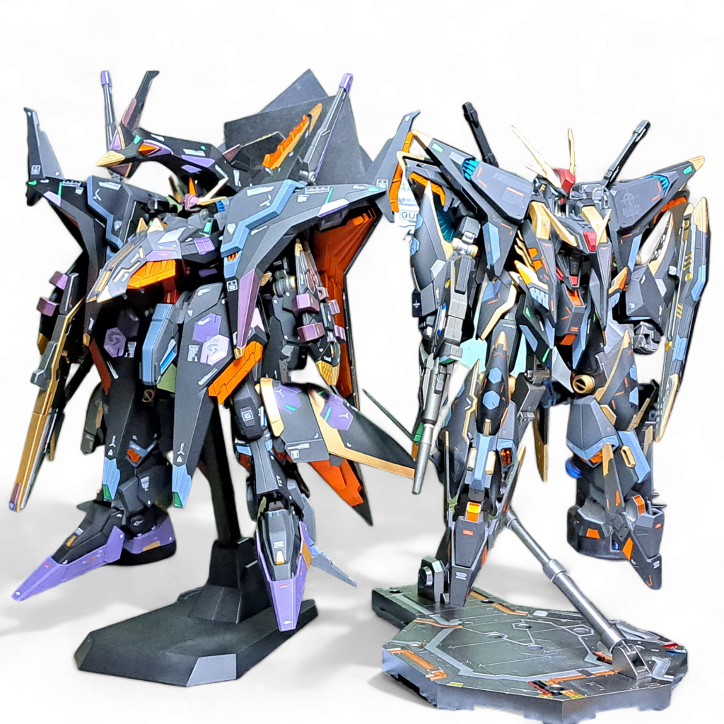 少し前に作ったΞガンダムと並べてみました⸜(* ॑꒳ˆ* )⋆*☆