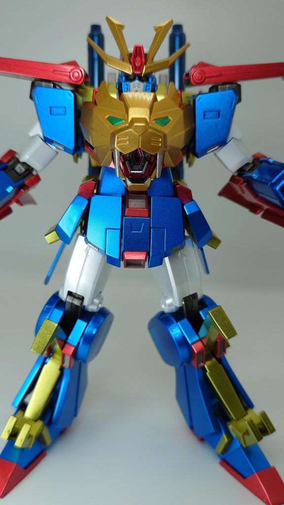 今回のメイン。昔買ったディティールアップパールのハイメガキャノンをリクトライオンの口に仕込んで原案を再現してみました。