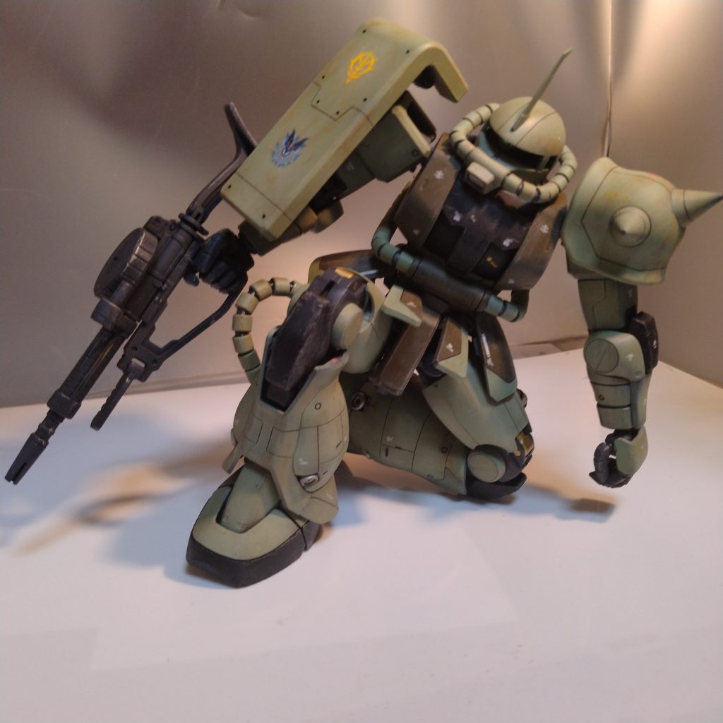 この可動域！何度作っても良いですね！（笑）デカールは一度は貼ってみたかったフェンリル隊貼りました！（笑）色々設定があるのでしょうが！知らないので！（笑）考えません！（笑）