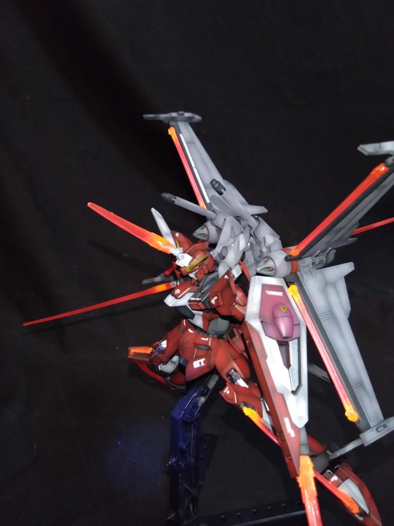 インジャ二式のあの度肝抜かれた武装ですね(^_^;)今回はここに少し力を入れてみました（笑）なのでこちらカガリの妄想バフ無しの形態としてます👍