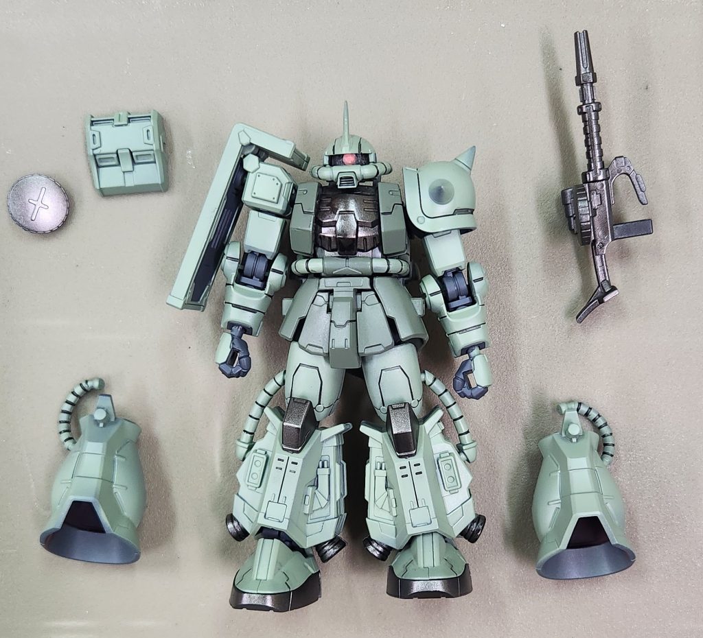 工作工程が終わり、全塗装色は調色して好みの色にしました。最後にデカールワーク、艶消しトップコート吹いて完成です！今回もご覧頂きありがとうございます！