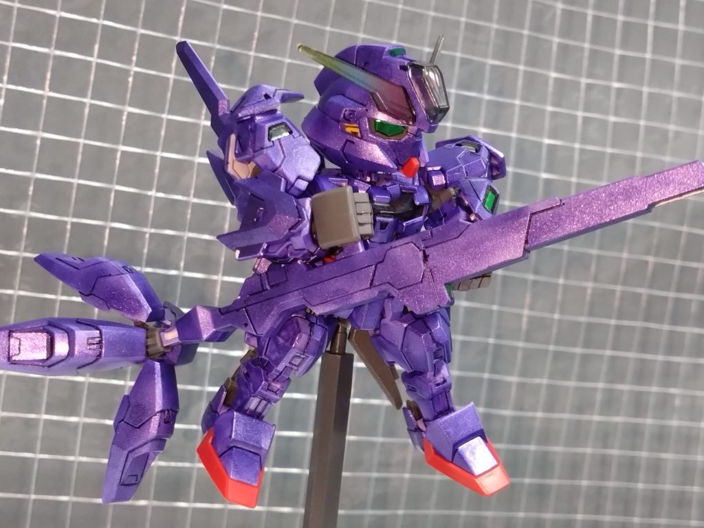 姫路のご当地アイドル「KRD8」のリーダー宮脇舞依さんをイメージして、ドむらさきという塗料で染め上げたんですが最高にキラキラしてて大満足の仕上がりです💜