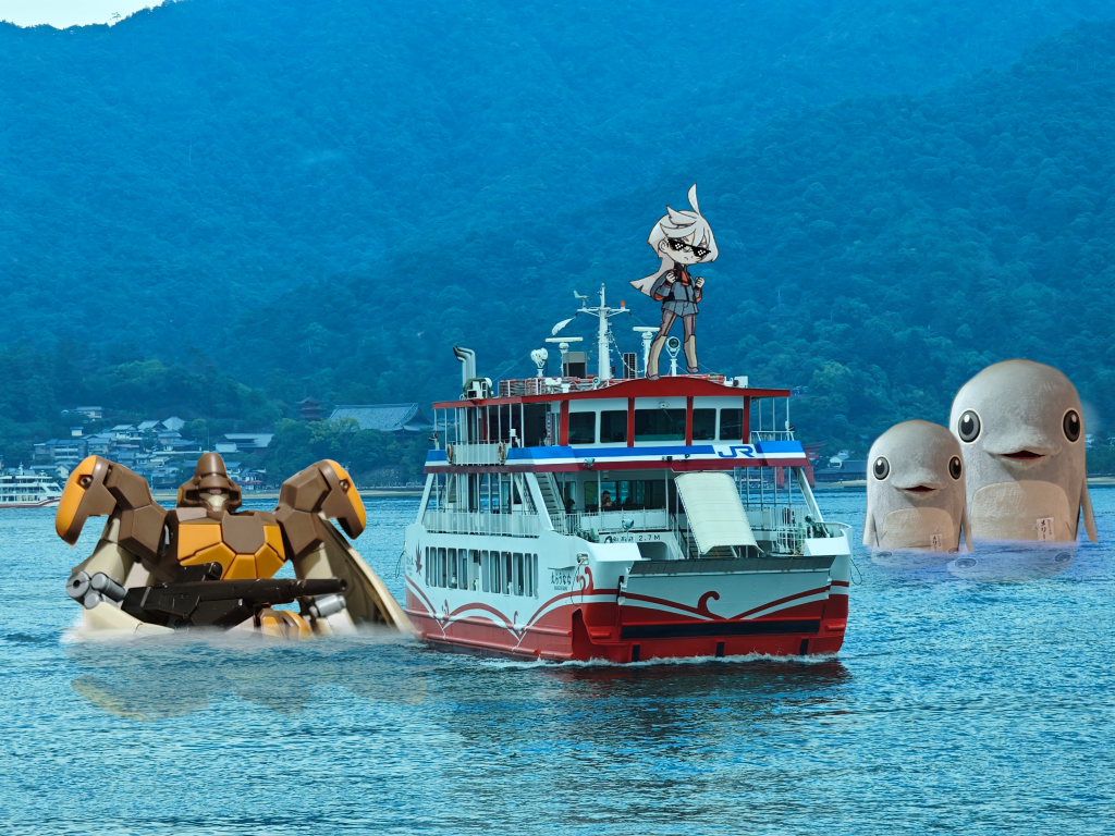 マグアナック「ところで社長さん、ご自身で作曲されたと言われてる交響曲第1番『MIORINE』なんですが本当は別の人が手掛けたという疑惑が…」サムラゴッチ・ミオ「この世には知らなくて良い事もあんのよ…」