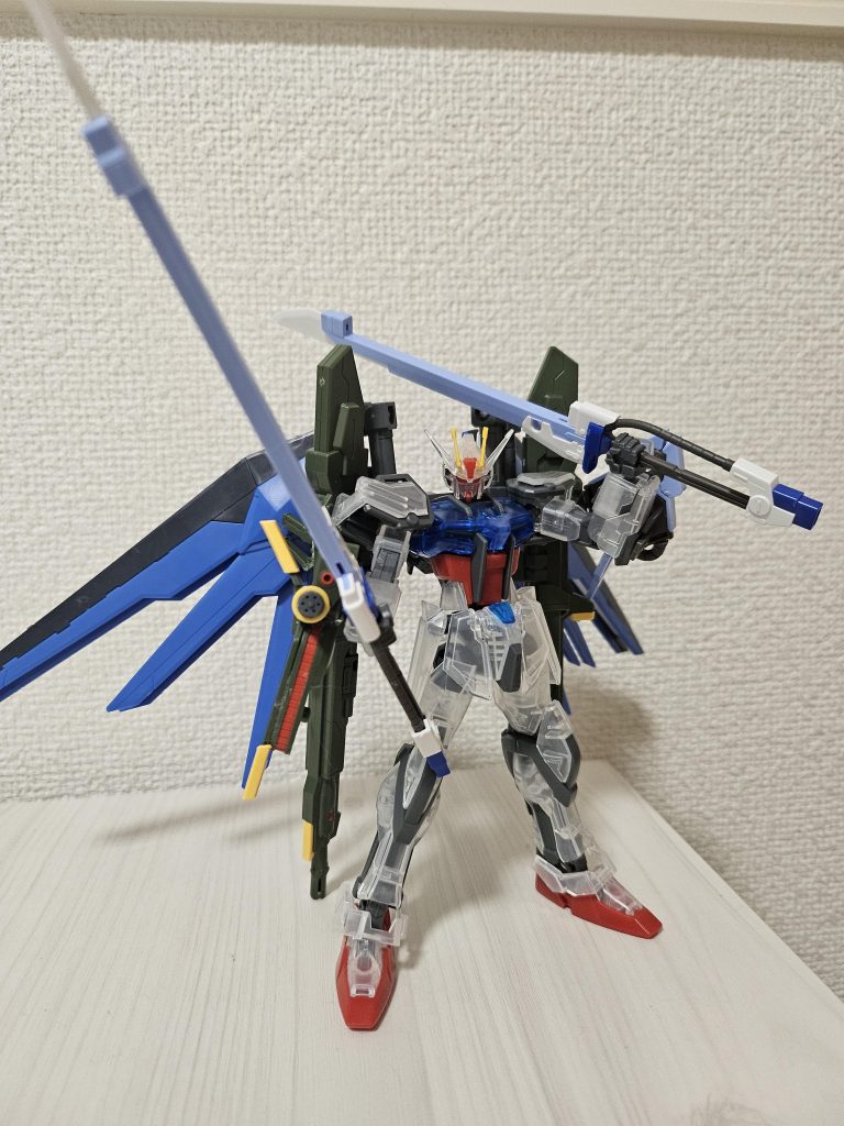 ダブルソード装備。奇跡的に自立した瞬間です笑