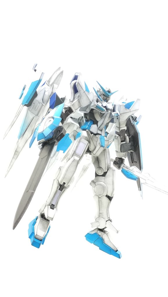 ガンダムエクシア+オーライザー–2枚目/制作者：かえる