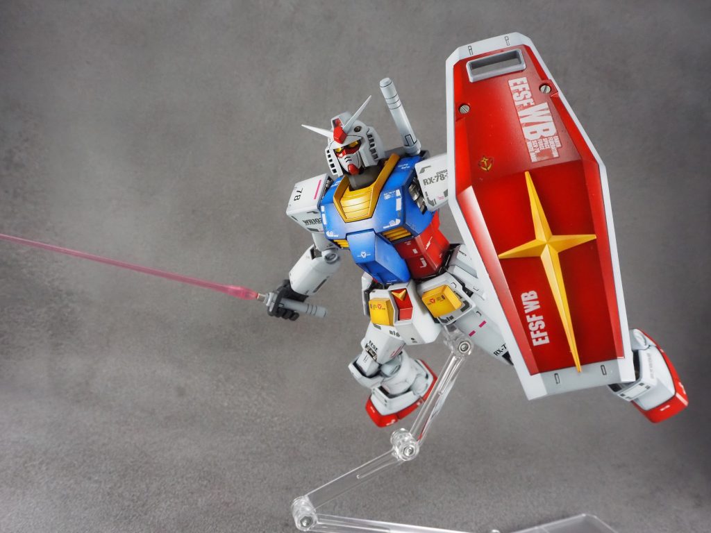 勿論基本装備のサーベルやシールドもよく出来ていますね。デカールはver 3.0のものの出来が良いので度々使用しています。