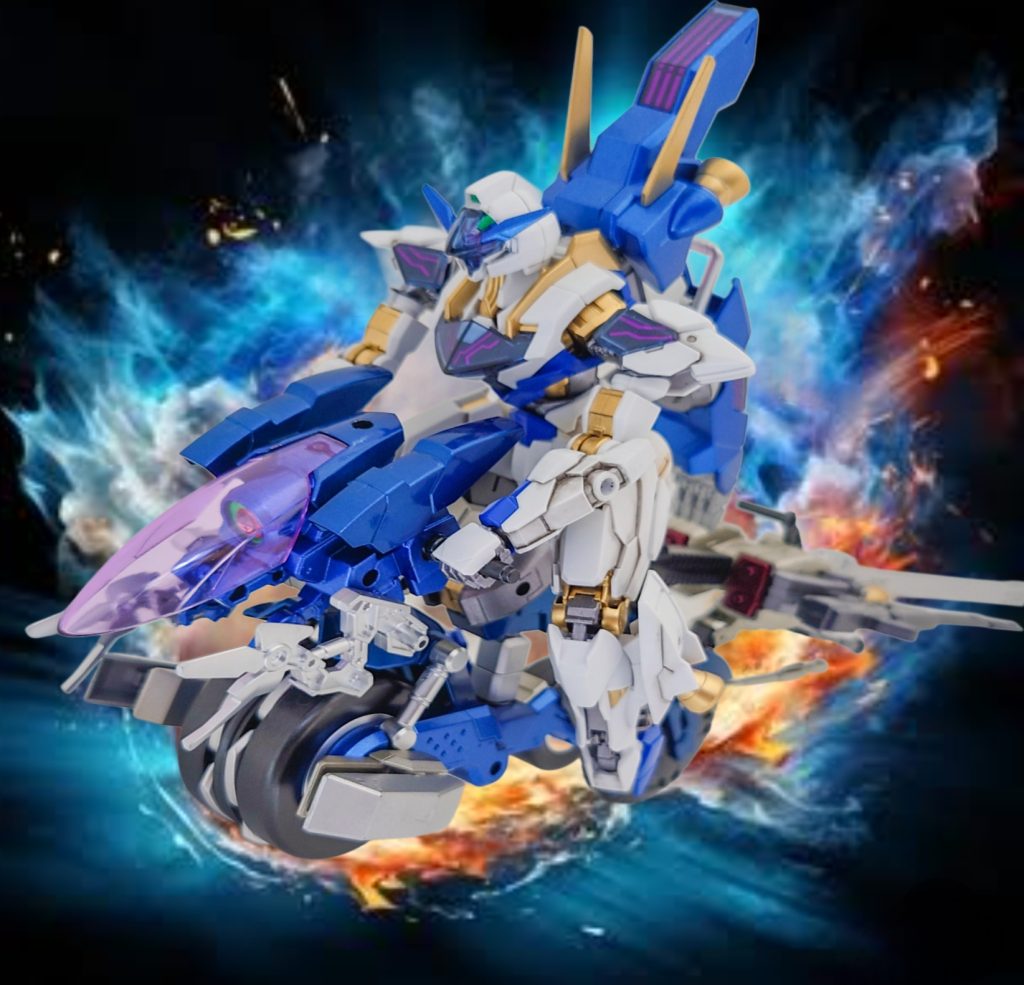 ということで、XGF-01ガンダムルブリス・ジウ及びGUNDフォーマット搭載型複合兵器運用車両( 通称:GUNDライダー)でした! 思っていた以上に相性抜群で、いい仕上がりになったのではないかと満足しております😊