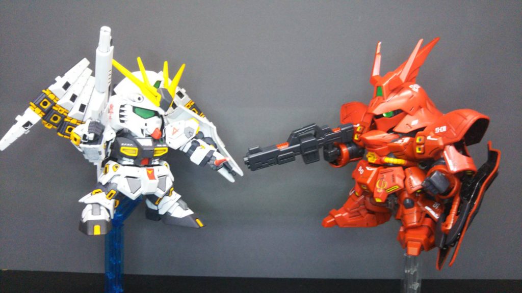 SDサザビーと…そういえば普通のSDサザビーはアップしてなかったな…