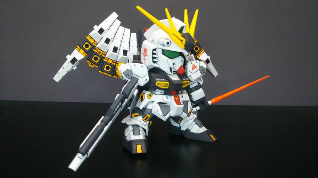 フィンファンネル2体分なので、後ろが重く油断してると後ろに倒れますw