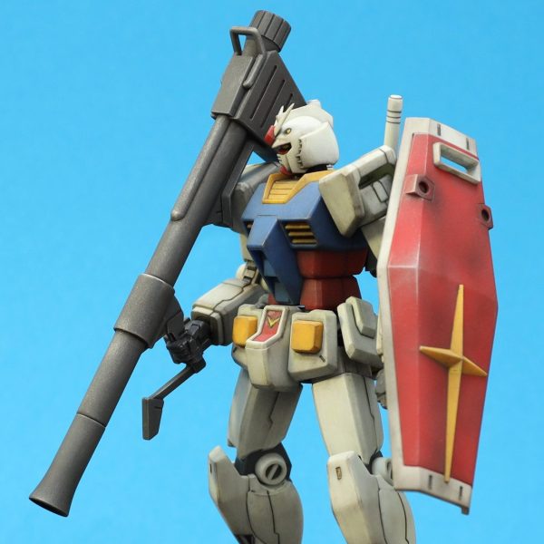 部分塗装＋汚しのHGガンダム