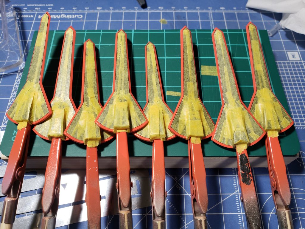 楽しい楽しいマスキング工程:( ;´ཫ`;):