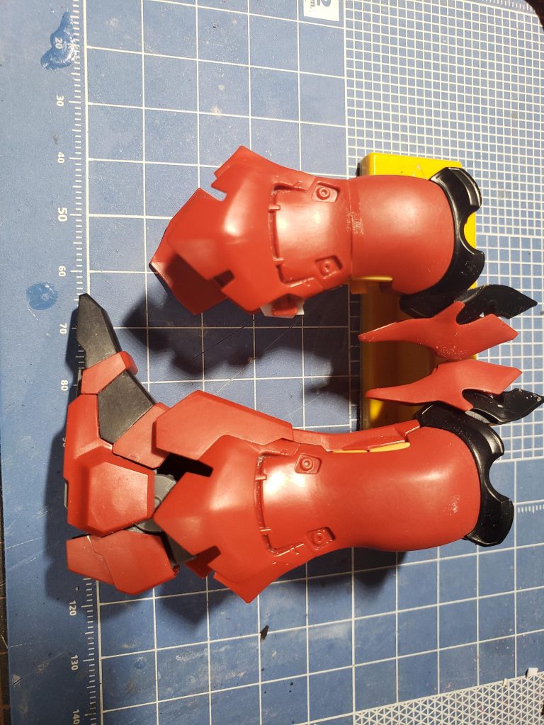 足の短縮短縮後に幅が合わなくなったので4mm幅増ししました