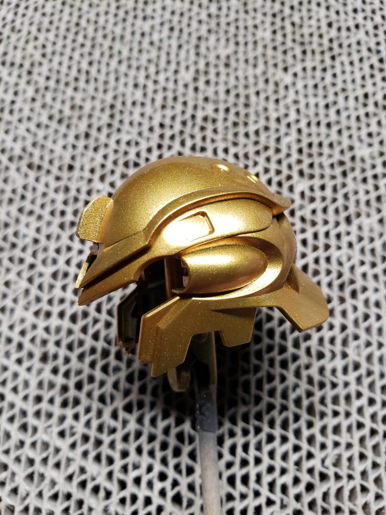 スターブライトゴールドの上にラメ入りクリアを吹きました拡大すればギリギリ見えるかな？