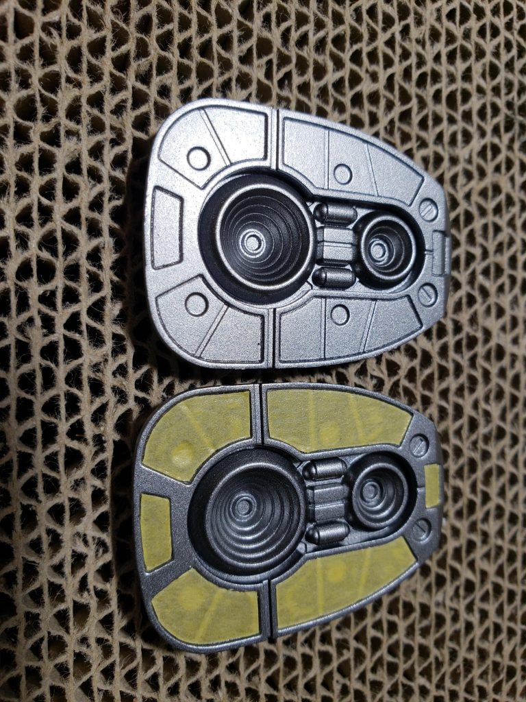 足裏マスキング中