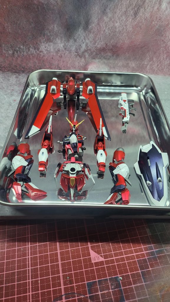 クリアカラーを塗布後の状態。これはこれでよかったんですが 