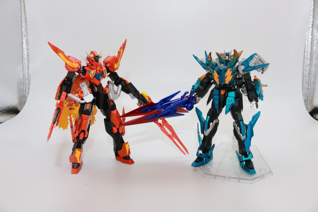 前に作ったファイヤーガッチャード風ビルストと。夏映画でこういう共闘が見たい