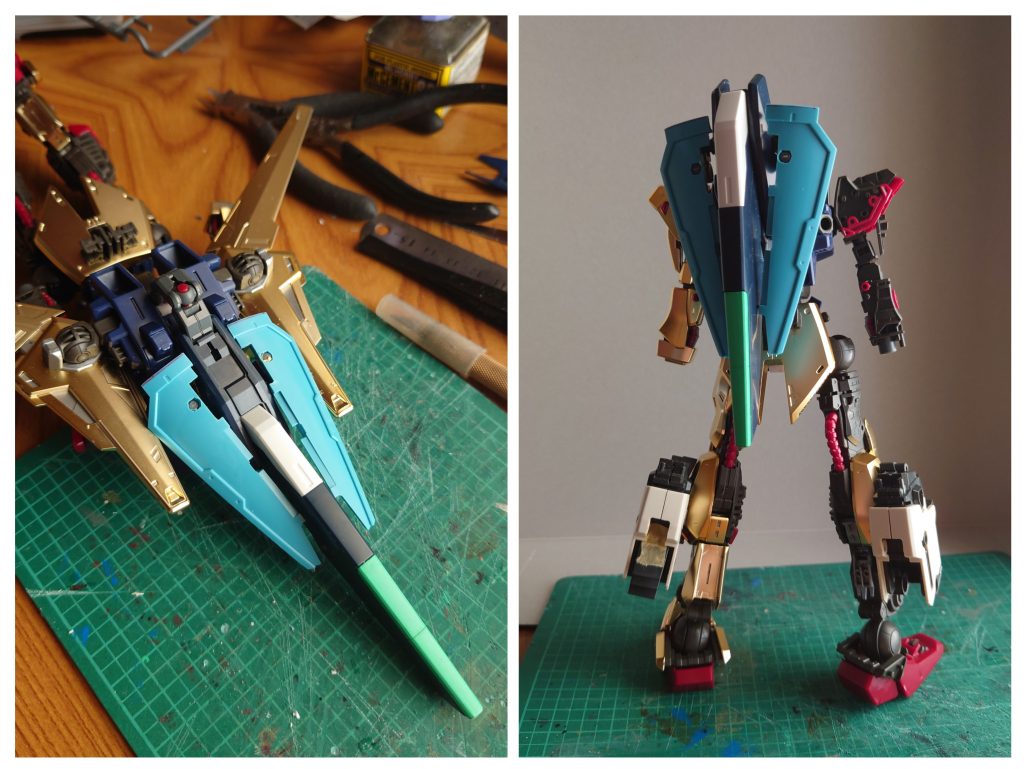 初期案の機首形状ジムスナイパー2のシールド下半分そのまんま使ってるのがバレますね💦