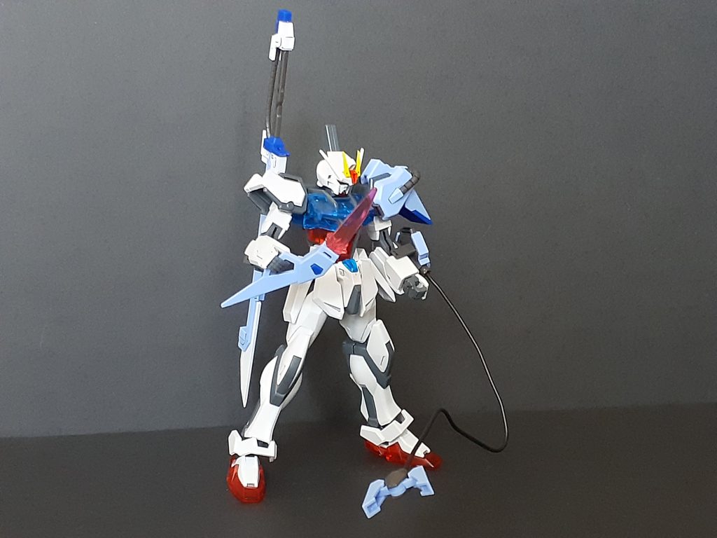 ソードストライカーはブーメランやアンカーも再現可能。ただブーメランはしっかり構えにくく手の中で遊びやすいかも。