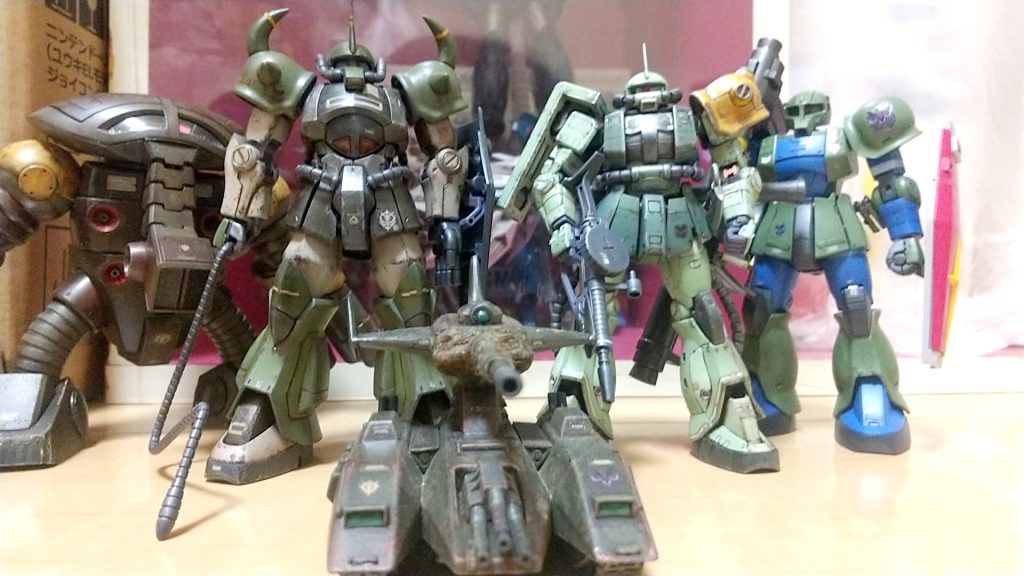 今年に入り製作したジオン達ですご覧頂有り難う御座います