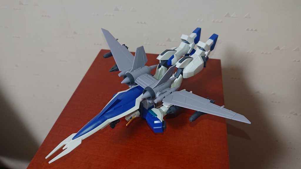 以前にXで見掛けたMA形態もやって見ました♪(シールドは鋏んだだけですが)